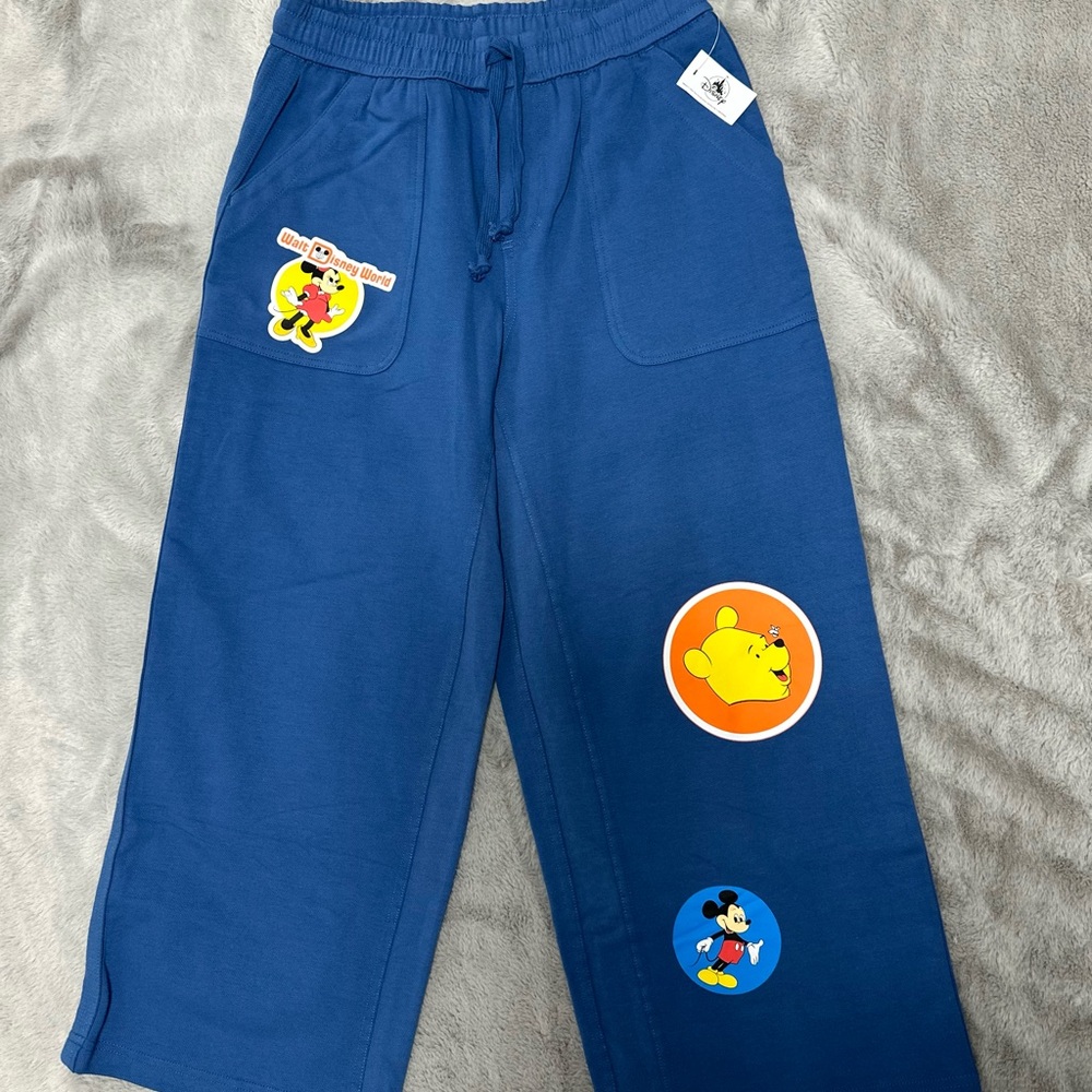 Disney Blue Character Sweatpants for Kids